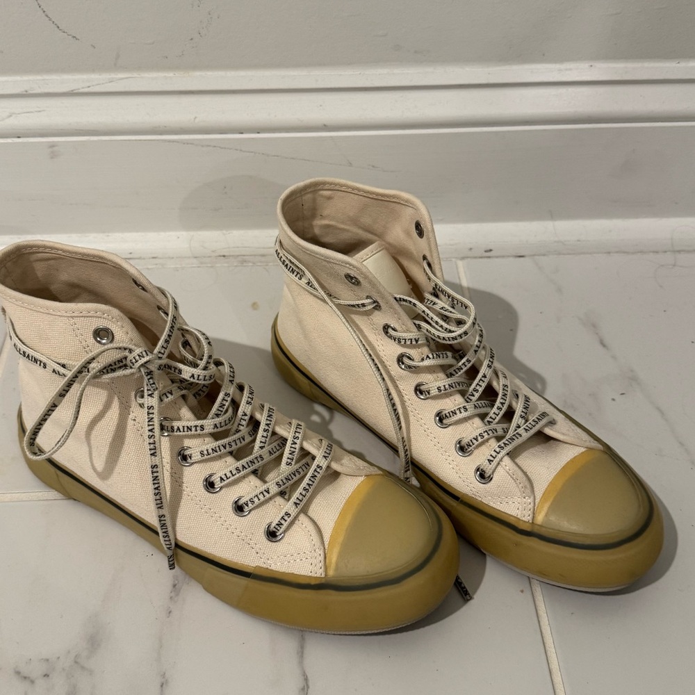Allsaints Jaxon high top tennis shoes - Picture 6 of 7